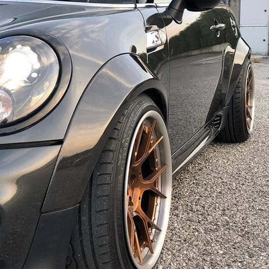 MINI JCW R55 R56 R57 R58 R59 Widebody Kit Carbon Fiber Wheel Arches Fenders 3k Twill Weave